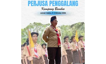 Penggalang Yos Sudarso Bandung Meriahkan PERJUSA di Kampung Bamboo